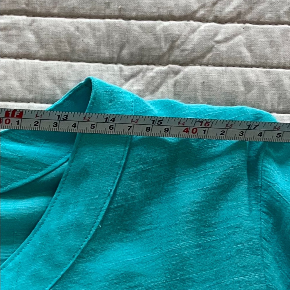 Spence Turquoise pullover Blouse - Picture 5 of 9